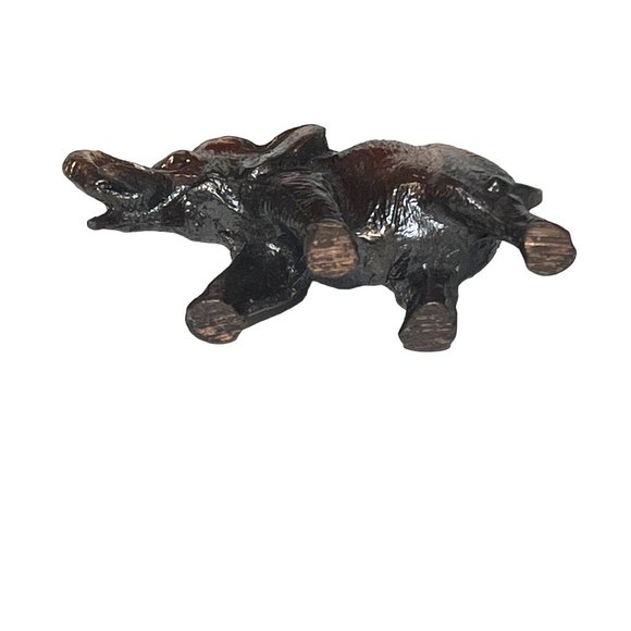 Vintage Bronze/Copper Tiny Elephant Figurine - Picture 7 of 7
